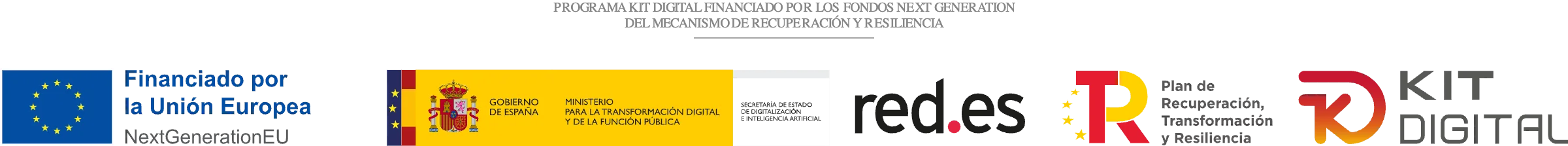 Programa Kit Digital financiado por los fondos Next Generation EU